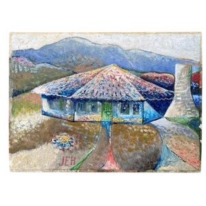 Vintage Original Impressionist Painting Nature wall Art classical decor 8x10”